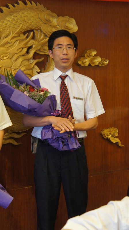 立功者——惠康顾问组组长赵老师在发言